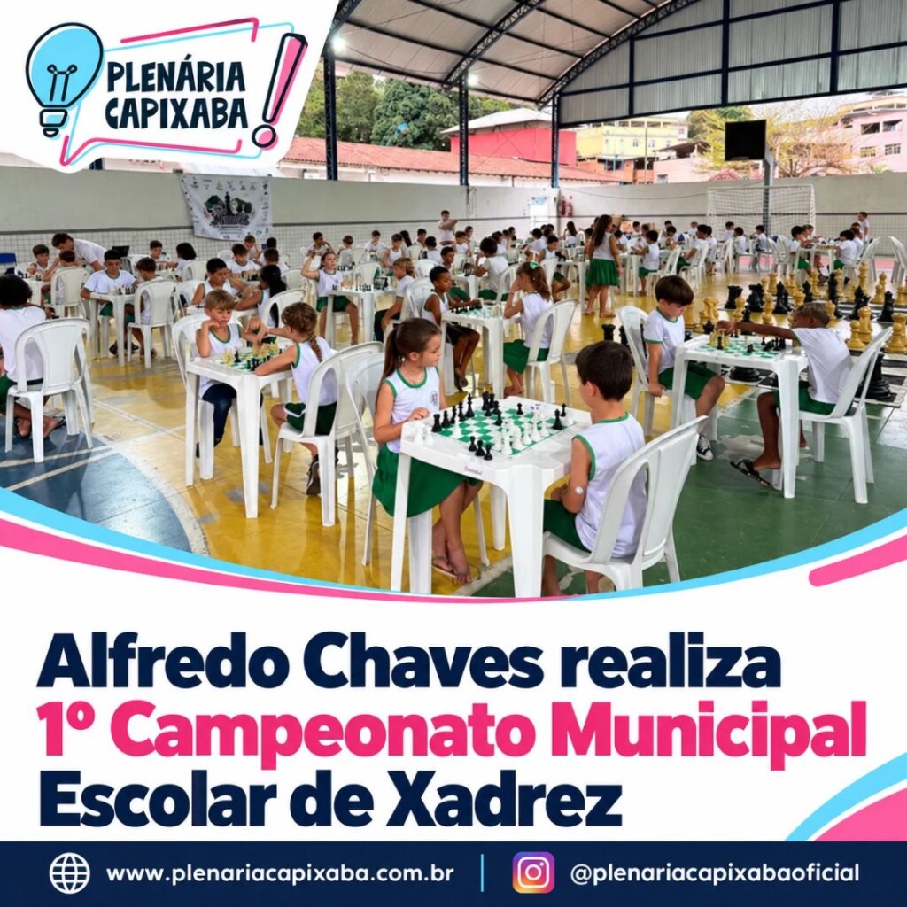 Alfredo Chaves realiza 1º Campeonato Municipal Escolar de Xadrez