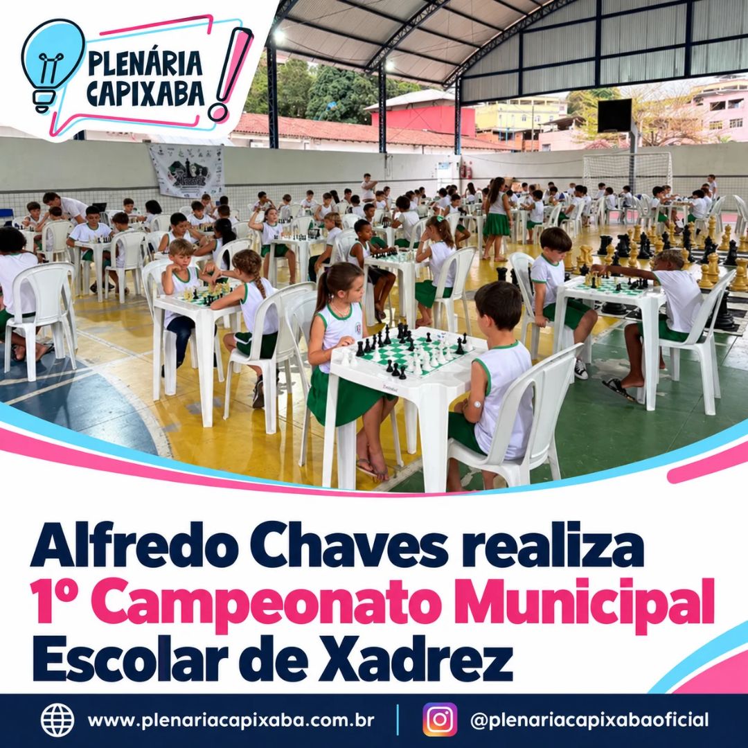 Alfredo Chaves realiza 1º Campeonato Municipal Escolar de Xadrez