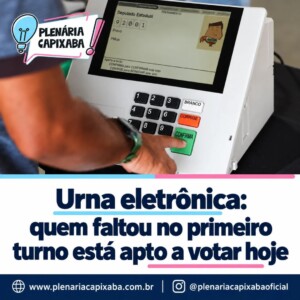 639 mil não compareceram no primeiro turno, mas estão liberados para votar hoje