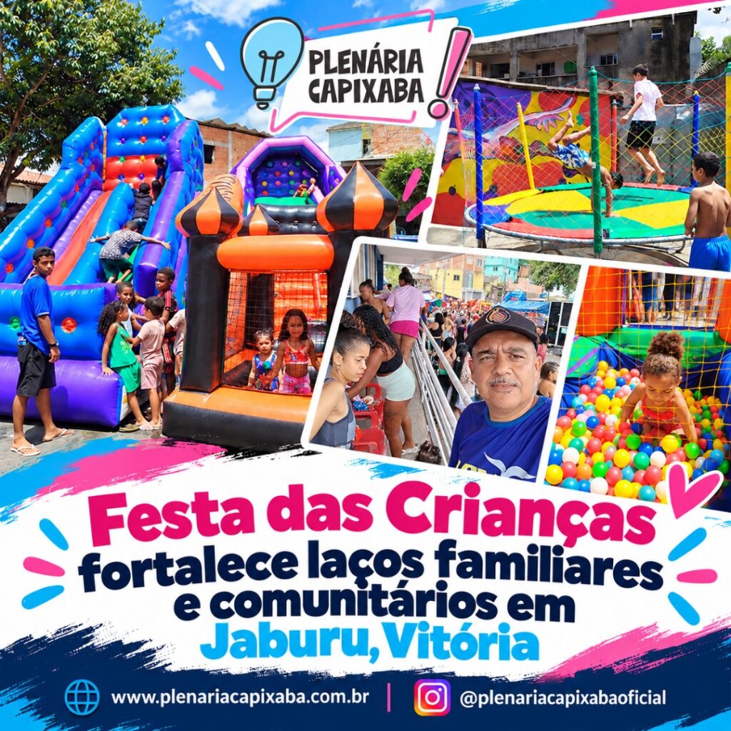 Festa das Crianças fortalece laços familiares e comunitários em Jaburu, Vitória