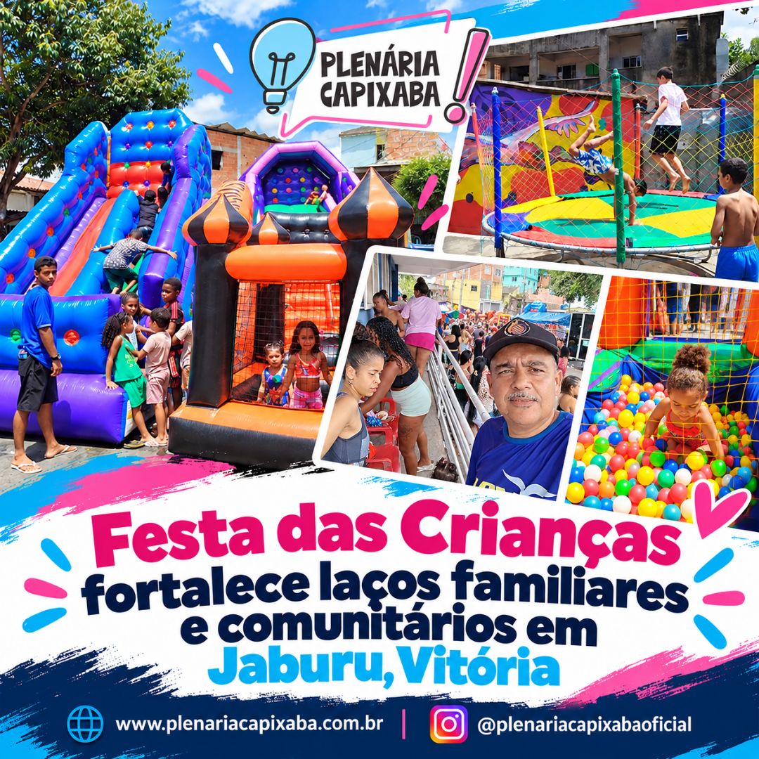 Festa das Crianças fortalece laços familiares e comunitários em Jaburu, Vitória