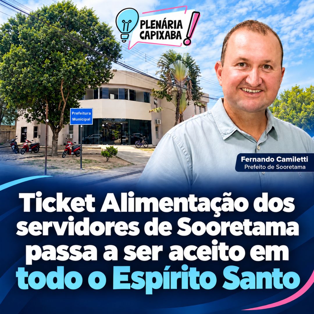 Ticket Alimentação dos servidores de Sooretama passa a ser aceito em todo o Espírito Santo
