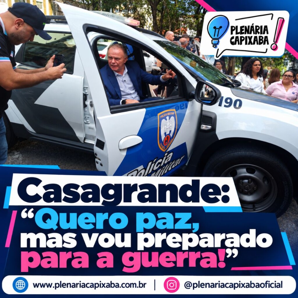 Casagrande: “Quero paz, mas vou preparado para a guerra!”