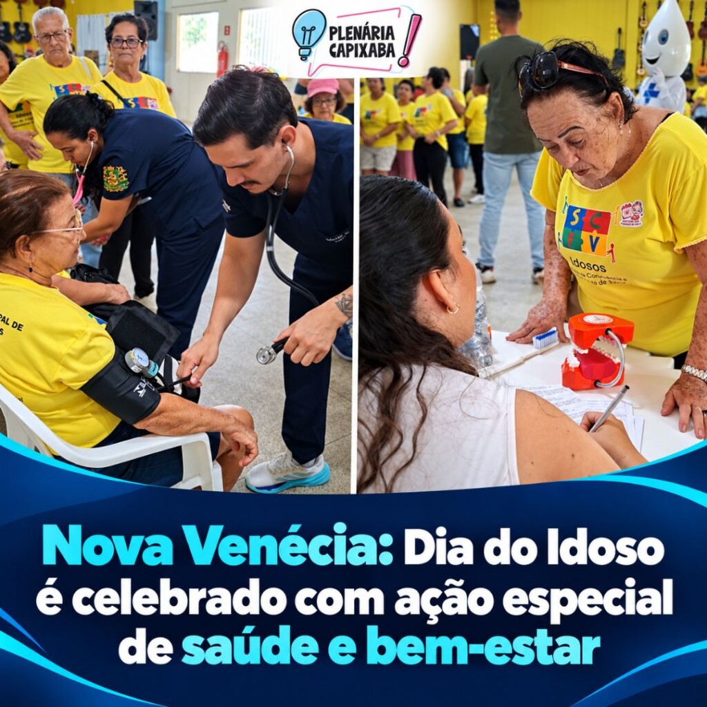 Nova Venécia: Dia do Idoso é celebrado com ação especial de saúde e bem-estar