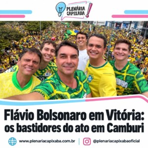 Flávio Bolsonaro em Vitória: os bastidores do ato em Camburi