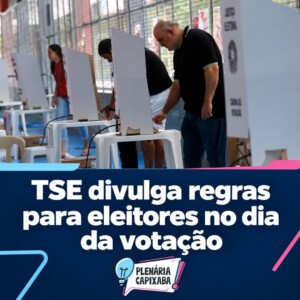 TSE divulga regras para eleitores no dia da votação